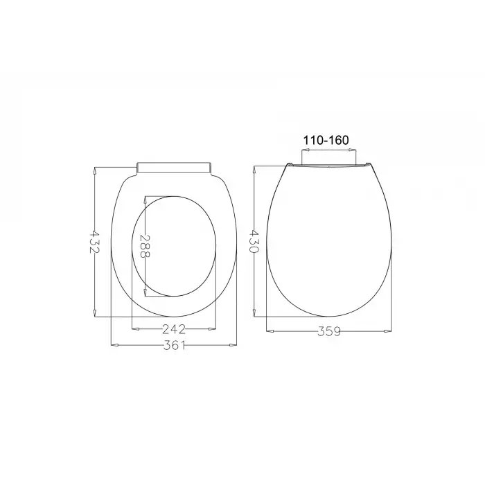 JAPAR - Ocean Klozet Kapak Polipropilen ( Yavaş Kapanan )