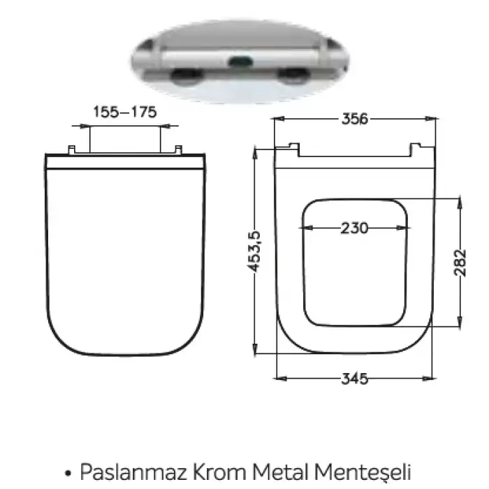 JAPAR - Perfect Slim Klozet Kapak Duroplast ( Yavaş Kapanan )