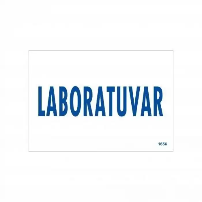 Laboratuvar Uyarı Levhası 17,5x25 KOD:1656
