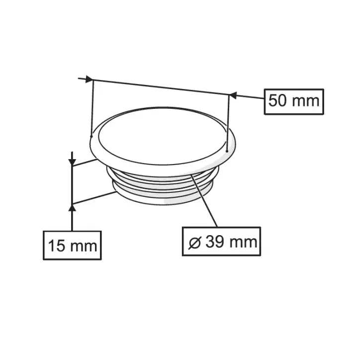 LAVABO DELİK TAPASI Q50X18 mm
