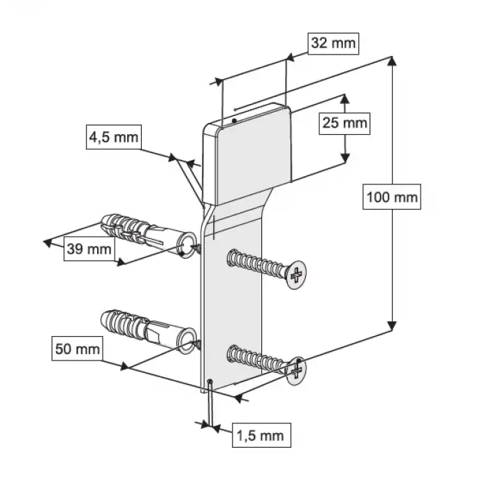 LAVABO MONTAJ SETİ TIRNAKLI TİP