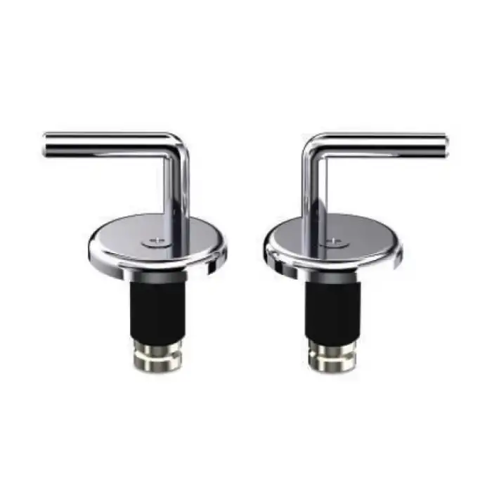 PASLANMAZ KLOZET KAPAK MENTEŞE SETİ - ÜSTTEN SIKMALI