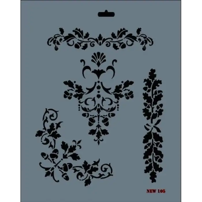 Rich New Seri N-105 Stencil 35x25 cm