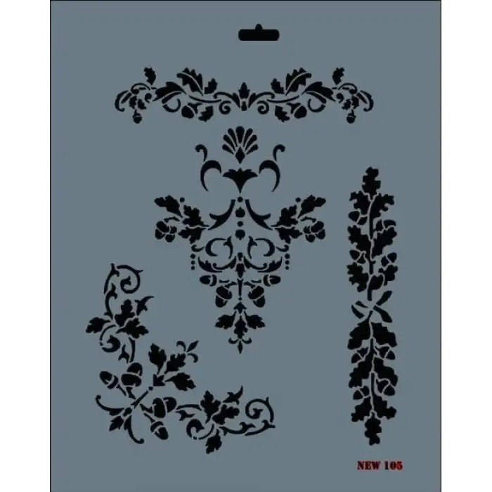Rich New Seri N-105 Stencil 35x25 cm