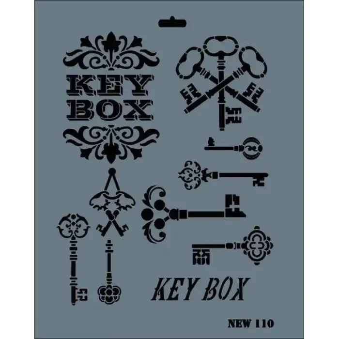 Rich New Seri N-110 Stencil 35x25 cm