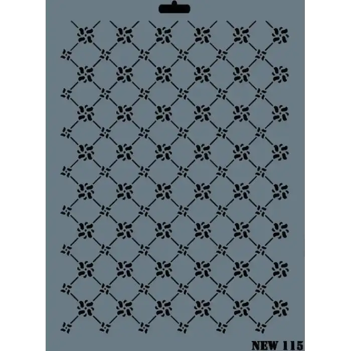 Rich New Seri N-115 Stencil 35x25 cm