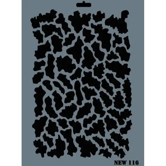 Rich New Seri N-116 Stencil 35x25 cm