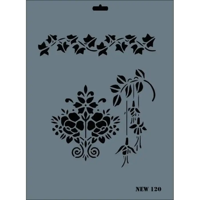 Rich New Seri N-120 Stencil 35x25 cm