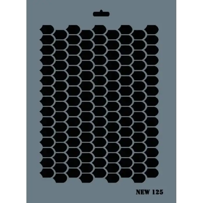 Rich New Seri N-125 Stencil 35x25 cm