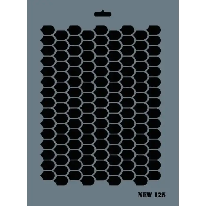 Rich New Seri N-125 Stencil 35x25 cm