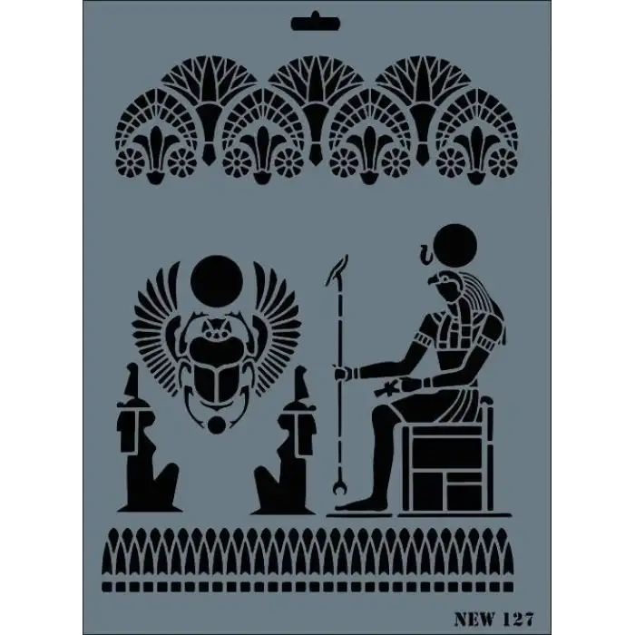 Rich New Seri N-127 Stencil 35x25 cm