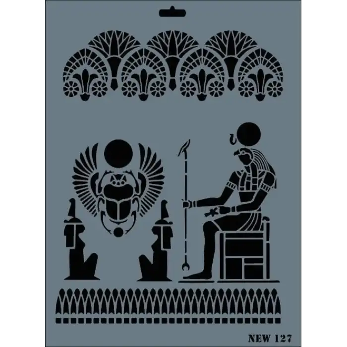 Rich New Seri N-127 Stencil 35x25 cm