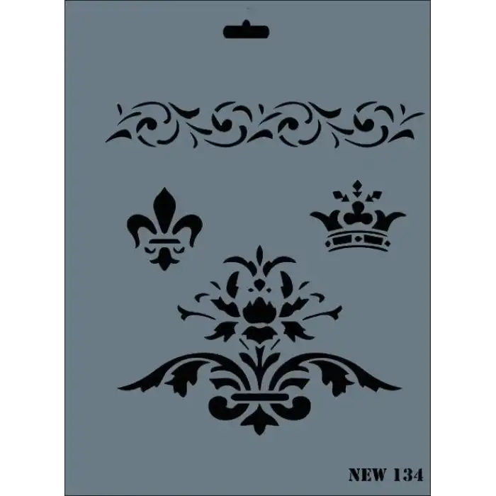 Rich New Seri N-134 Stencil 35x25 cm