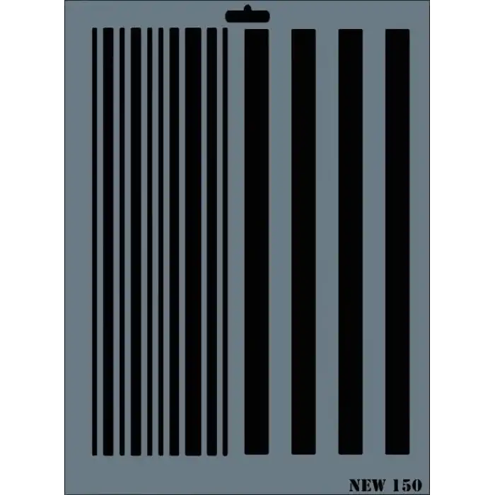 Rich New Seri N-150 Stencil 35x25 cm