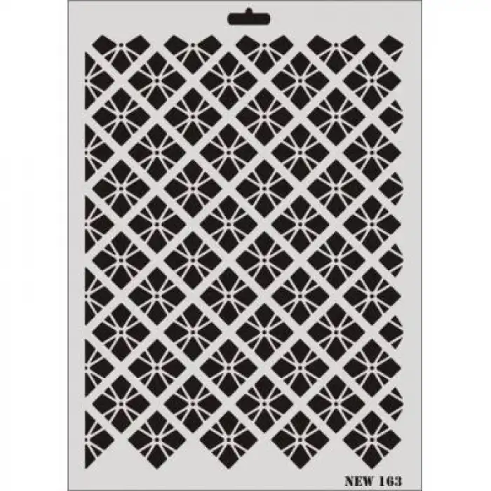 Rich New Seri N-163 Stencil 35x25 cm