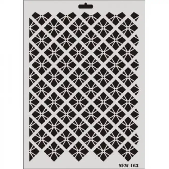 Rich New Seri N-163 Stencil 35x25 cm