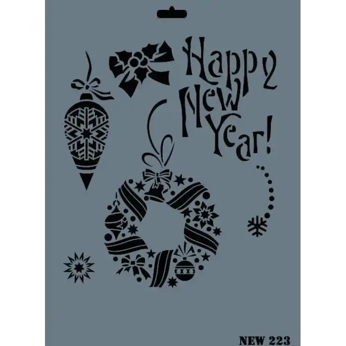 Rich New Seri N-223 Stencil 35x25 cm