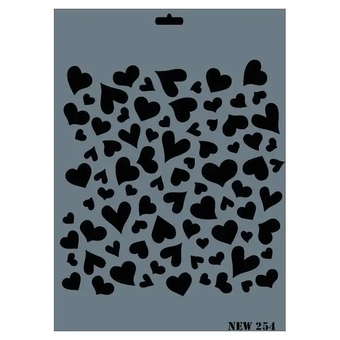 Rich New Seri N-254 Stencil 35x25 cm