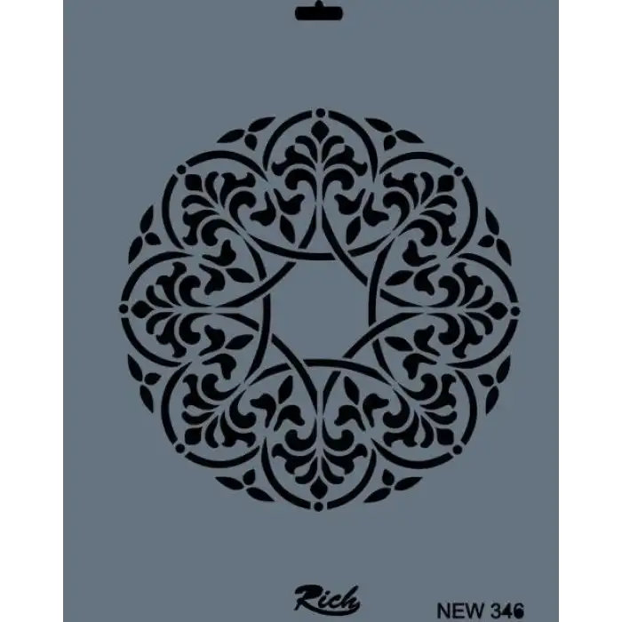 Rich New Seri N-346 Stencil 35x25 cm