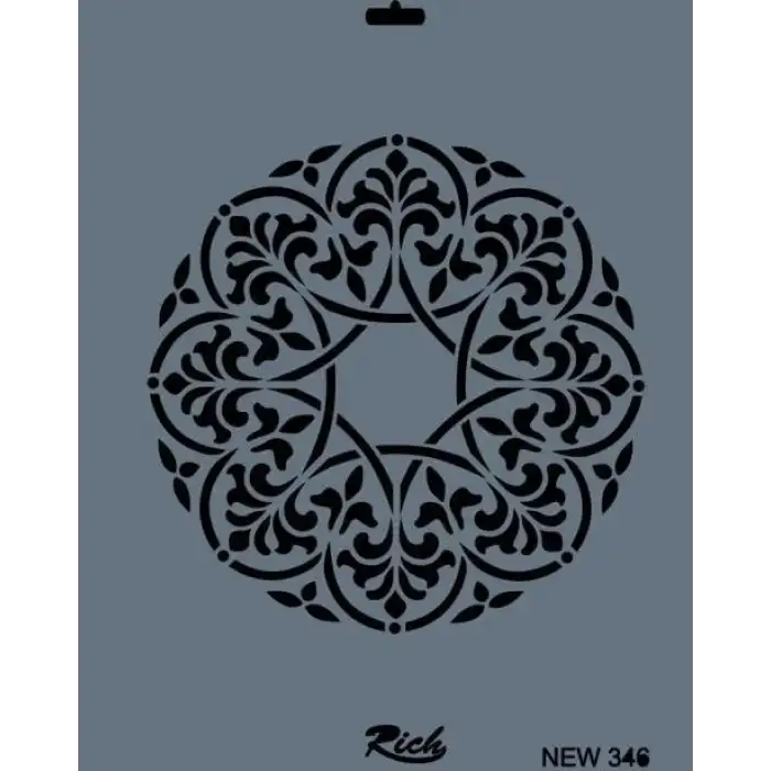 Rich New Seri N-346 Stencil 35x25 cm