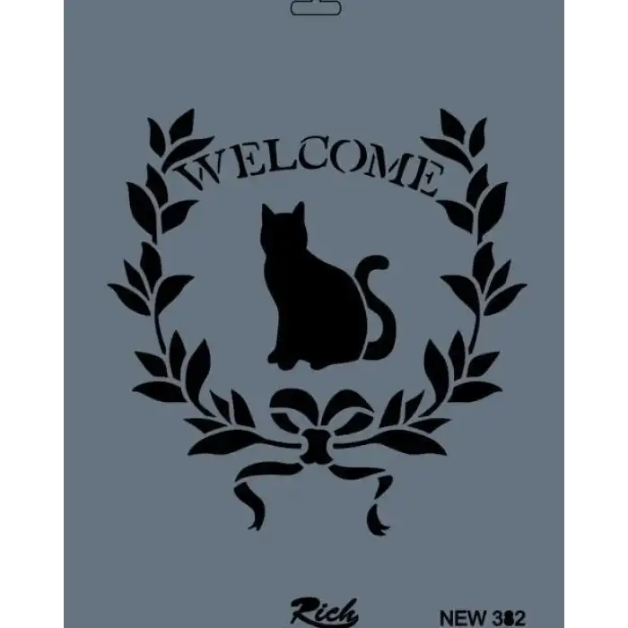 Rich New Seri N-382 Stencil 35x25 cm