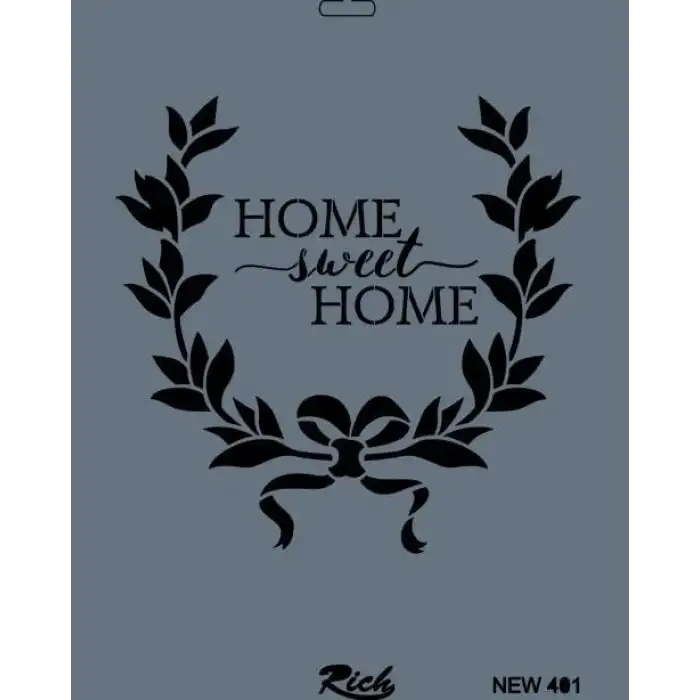 Rich New Seri N-401 Stencil 35x25 cm