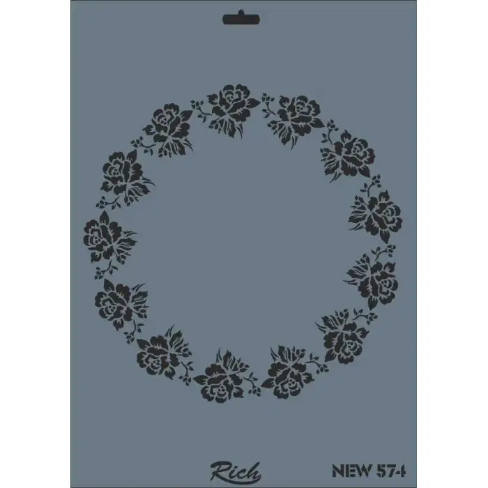 Rich New Seri N-574 Stencil 35x25 cm