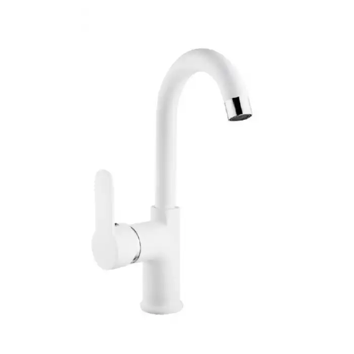 RİVA MİX KUĞU LAVABO BATARYASI BEYAZ ( Q35 KARTUŞ )