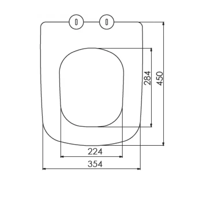 NKP - RUBİ KLOZET KAPAĞI (YAVAŞ KAPANAN - METAL MENTEŞELİ - ÜSTTEN SIKMALI)
