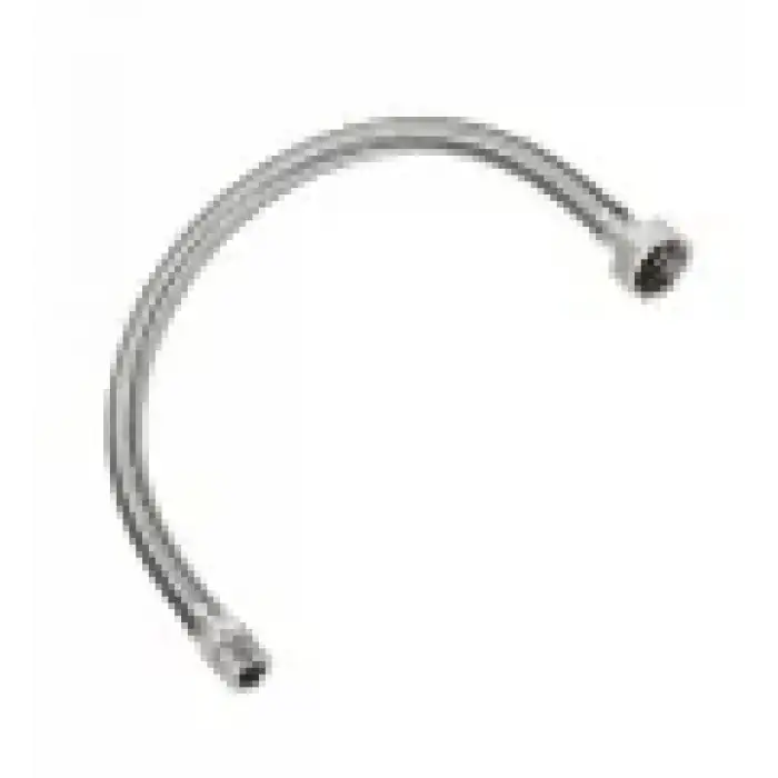 SARIBEY - 3/8 - 1/2 30 CM PASLANMAZ FLEX NİPELLİ HORTUM