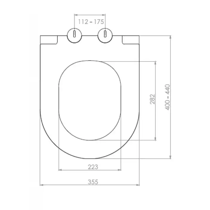 NKP - SLIM ELEGANCE KLOZET KAPAĞI (YAVAŞ KAPANAN - METAL MENTEŞE TAKIMI - ÜSTTEN SIKMALI)