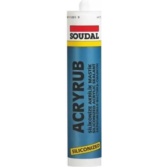 Soudal Acryrub Silikonize Mastik 310 ml Antrasit