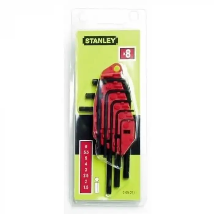Stanley ST069251 8 Parça Allen Anahtar Takımı