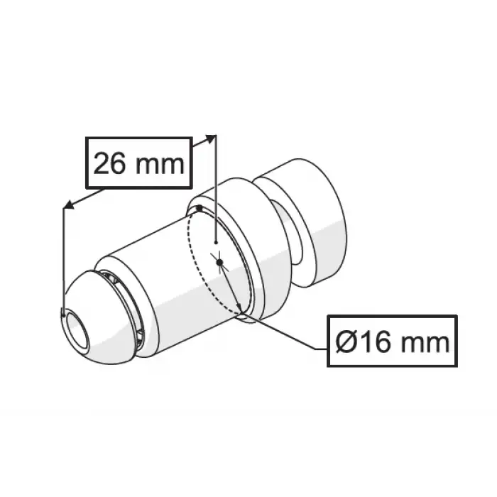 TAHARET BORU UCU (KROM)