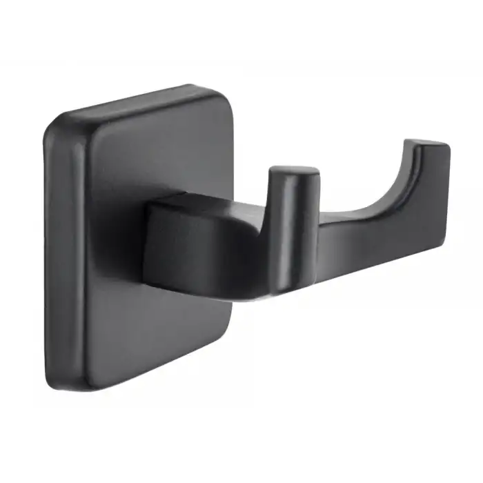 TEMA - KARE İKİLİ BORNOZ ASKILIK (MAT SİYAH)