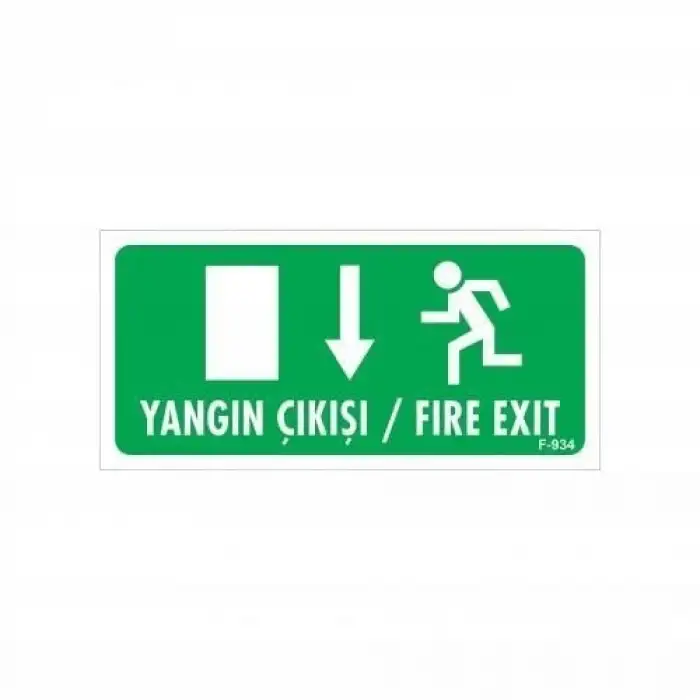 Yangın Toplanma Yeri Uyarı Levhası 17,5x25 KOD:934