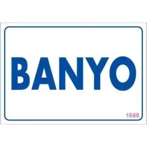 Banyo Uyarı Levhası 17,5x25 KOD:1688