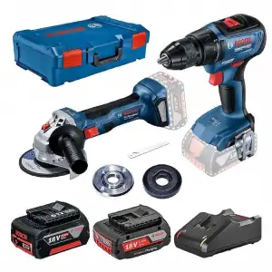 Bosch GWS 180-LI + GSR 18V-50 Akülü Taşlama ve Vidalama Matkap Seti