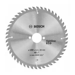 Bosch Optine Eco Daire Testere Bıçağı 190x30 mm 48 Diş 2 608 641 790