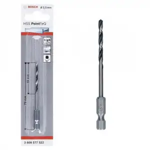 Bosch Pointteq Altıgen Şaftlı Hss Matkap Ucu 3,5 mm