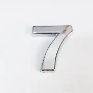 Cemax 7 Rakamı 3,75 cm Krom Yapışkanlı