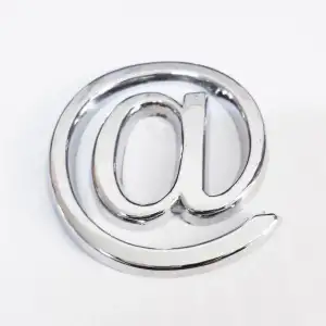 Cemax @ İşareti 3,75 cm Krom Yapışkanlı