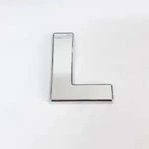 Cemax L Harfi  3,75 cm Krom Yapışkanlı