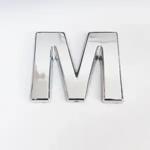 Cemax M Harfi  3,75 cm Krom Yapışkanlı