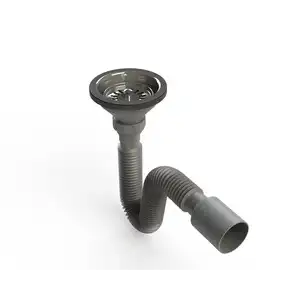 DONAU - ÇÖPMAK KAFALI KÖRÜKLÜ EVYE SİFONU (UZUN VİDALI-Ø40-50)