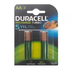 Duracell Şarj Edilebilir Kalem Pil 2Lİ AA 2500 mAh