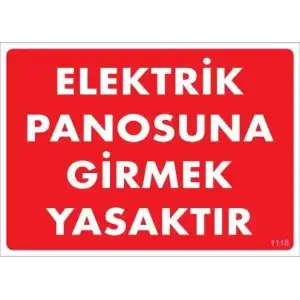 Elektrik Panosu Levhası 25x35 KOD:1118