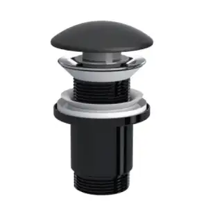 ELIXIR POP UP - SERAMİK BAŞLI MAT SİYAH  (TAŞMA DELİKSİZ - ABS GÖVDE)