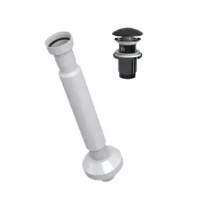 ELİXİR PUP - UP KÖRÜKLÜ SET (MAT SİYAH- SERAMİK BAŞLIK - TAŞMA DELİKLİ)