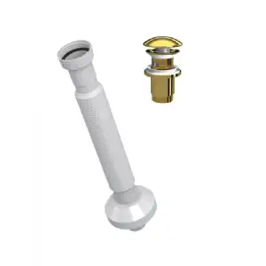 ELİXİR PUP - UP KÖRÜKLÜ SET (PARLAK ALTIN - SERAMİK BAŞLIK - TAŞMA DELİKLİ)